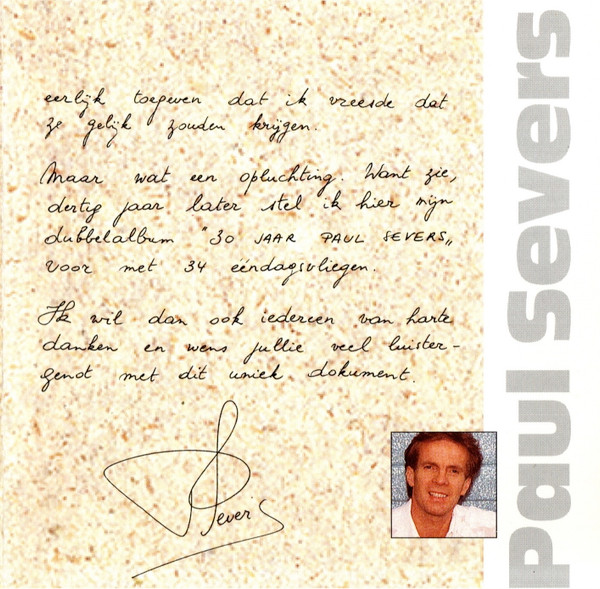 Paul Severs – 30 Jaar Paul Severs - Zijn Grootste Hits (1996) – Foto 2