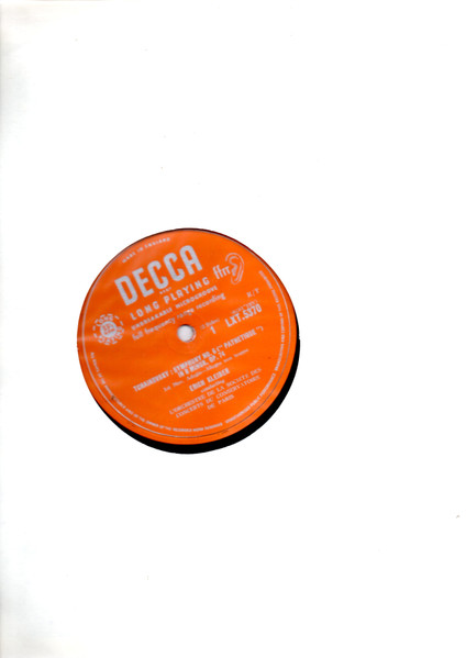 Pyotr Ilyich Tchaikovsky – Symphony No. 6 "Pathetique" (1957) – Foto 1