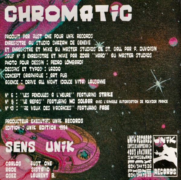 Sens Unik – Chromatic (1994) – Foto 3