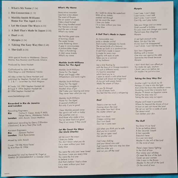 Steve Hackett – Till We Have Faces (2024) – Foto 1