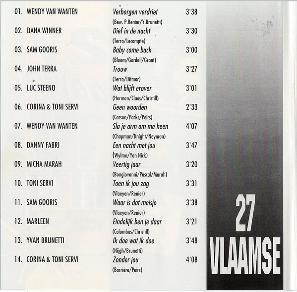 Various – 27 Vlaamse TV Hits Vol. 2 (1995) – Foto 2