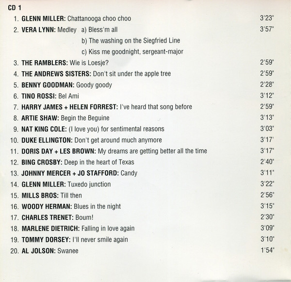 Various – De Pre Historie - Muziek Uit De Oorlogsjaren '40-'45 Vol. 2 (1994) – Foto 3