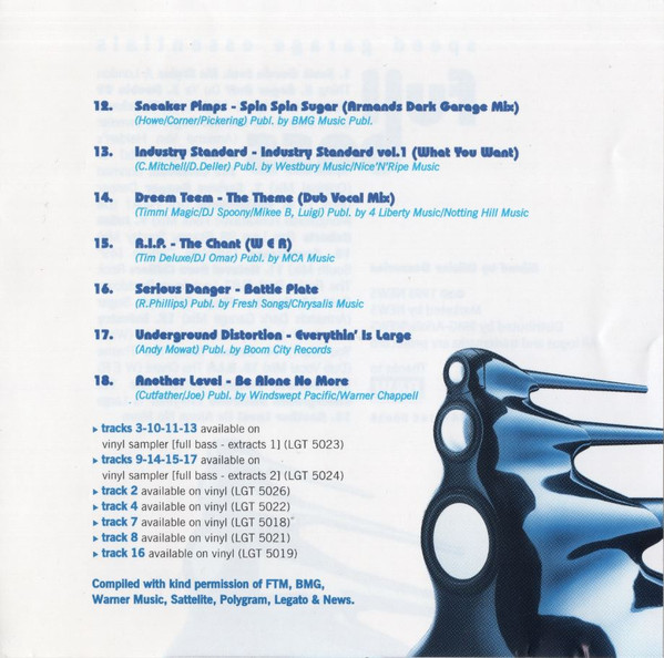 Various – Full Bass - Speed Garage Essentials (1998) – Foto 3