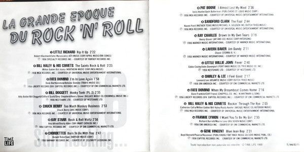 Various – La Grande Epoque Du Rock'N'Roll - 1956, Still Rocking... (1999) – Foto 3