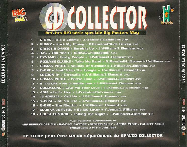 Various – Le Club De La Dance - CD Collector N°1 (1997) – Foto 1