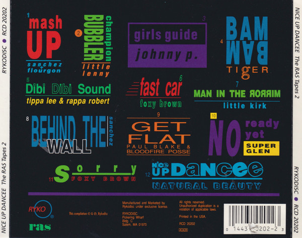 Various – Nice Up Dancee: The RAS Tapes 2 (1991) – Foto 2