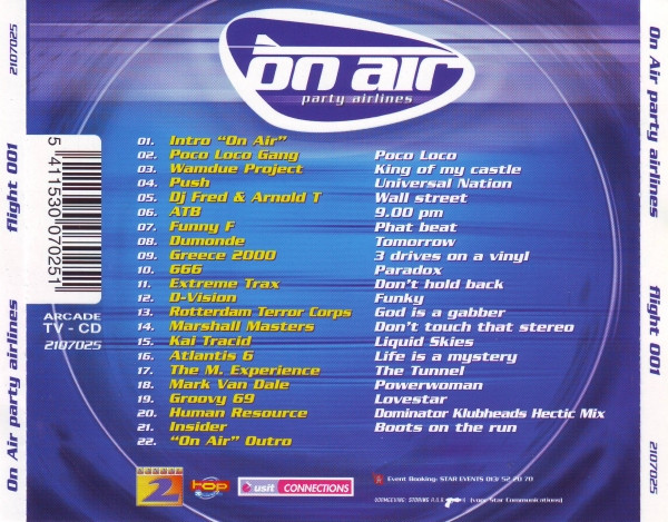 Various – On Air Party Airlines - Flight 001 (1999) – Foto 2
