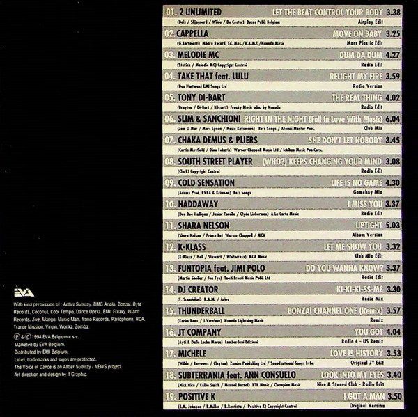 Various – The Voice Of Dance 4 (1994) – Foto 2