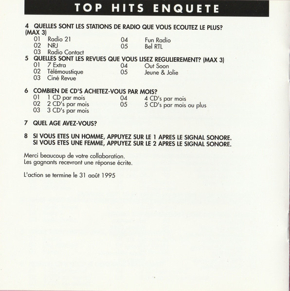 Various – Top Hits 95 Volume 3 (1995) – Foto 2
