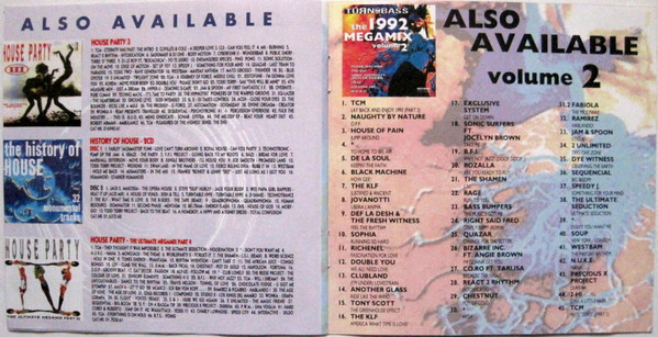 Various – Turn Up The Bass - The 1992 Megamix Volume 2 (1992) – Foto 2