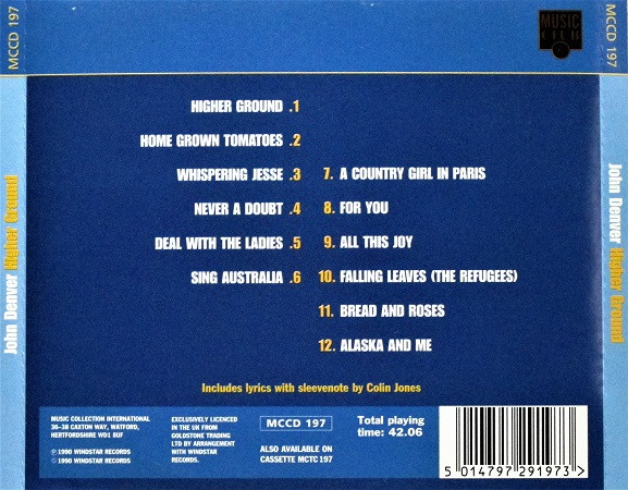 John Denver – Higher Ground (1990) – Hoes