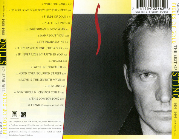 Sting – Fields Of Gold: The Best Of Sting 1984 - 1994 – Foto 2