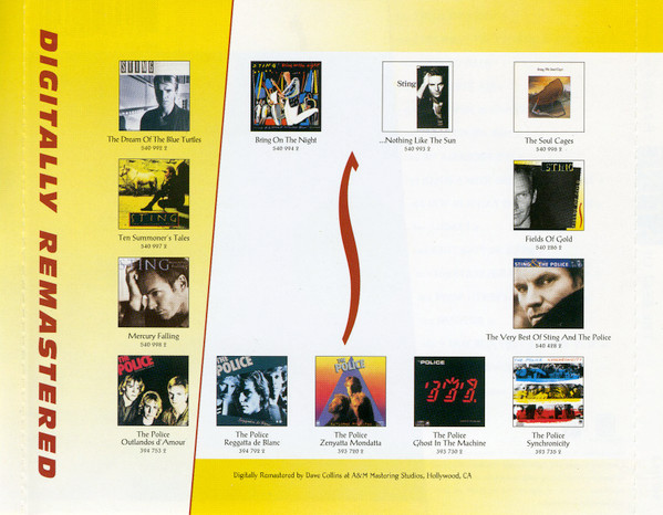 Sting – Fields Of Gold: The Best Of Sting 1984 - 1994 – Foto 3