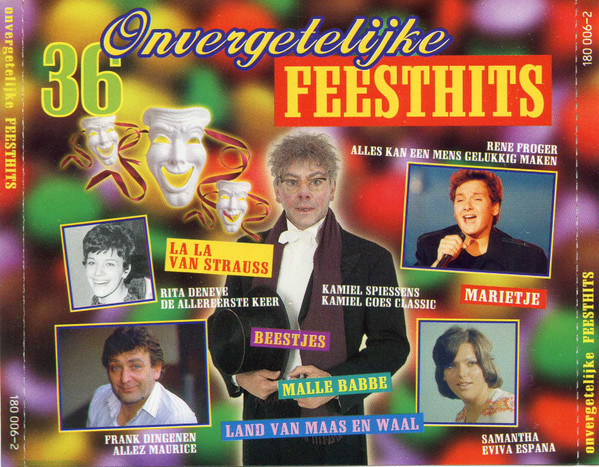 Various – 36 Onvergetelijke Feesthits (1996) – Hoes