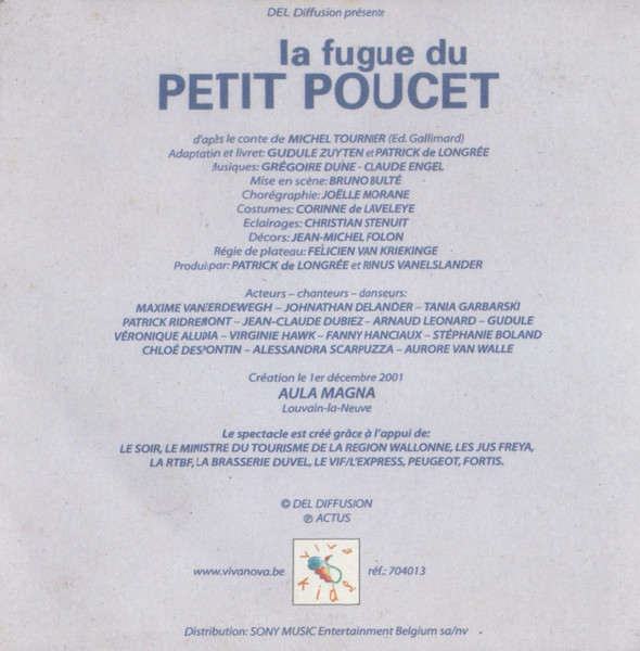Various – La Fugue Du Petit Poucet - Conte Musical (2001) – Hoes