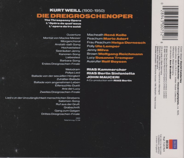 Kurt Weill – Die Dreigroschenoper (1990) – Hoes