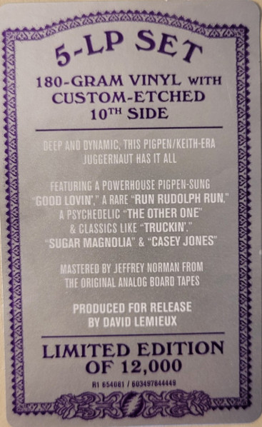 The Grateful Dead – Fox Theatre, St. Louis, MO (12/10/71) (2021) – Foto 1