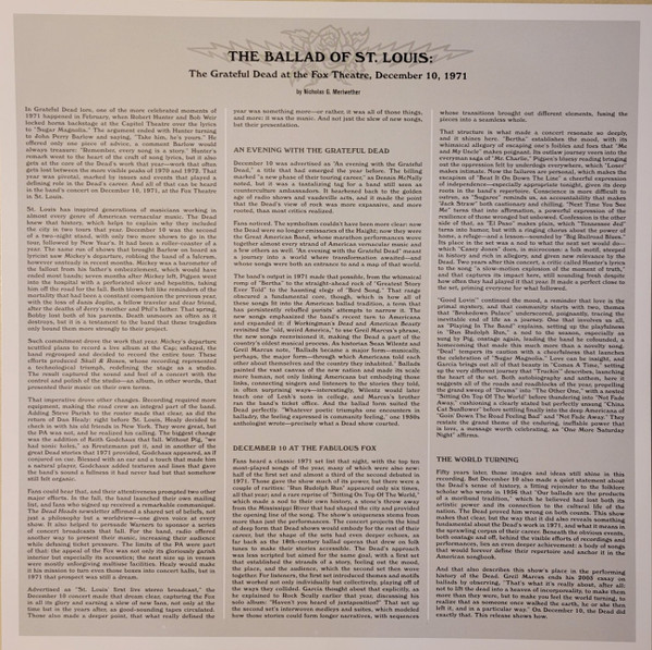 The Grateful Dead – Fox Theatre, St. Louis, MO (12/10/71) (2021) – Foto 2