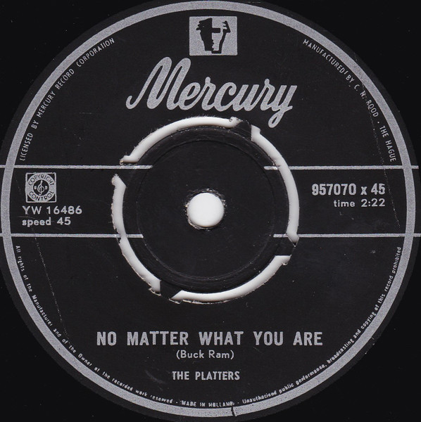 The Platters - Smoke Gets In Your Eyes / No Matter What You Are