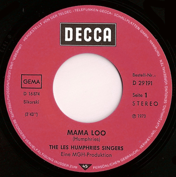 Les Humphries Singers - Mama Loo