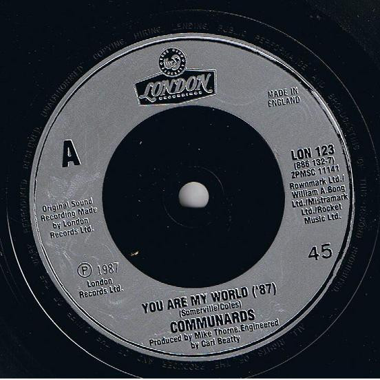 The Communards - You Are My World