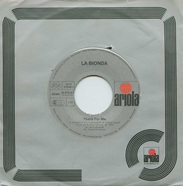 La Bionda - One For You, One For Me