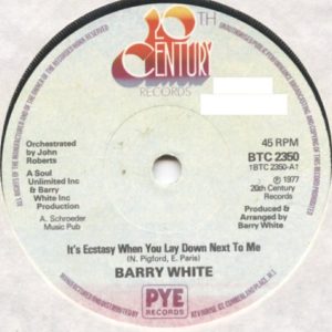 Barry White - It's Ecstasy When You Lay Down Next To Me