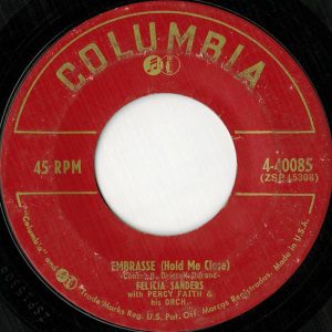 Felicia Sanders - Embrasse (Hold Me Close)
