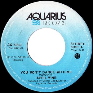 April Wine - You Won't Dance With Me