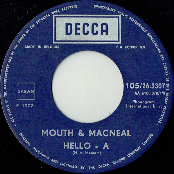 Mouth & MacNeal - Hello-A
