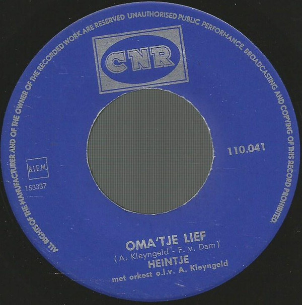 Heintje - Oma'tje Lief / Droomland