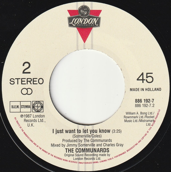 The Communards - Tomorrow