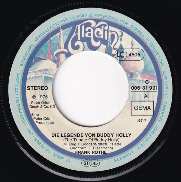 Frank Rothe - Die Legende Von Buddy Holly (The Tribute To Buddy Holly)