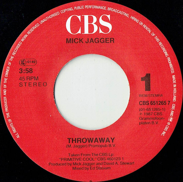Mick Jagger - Throwaway