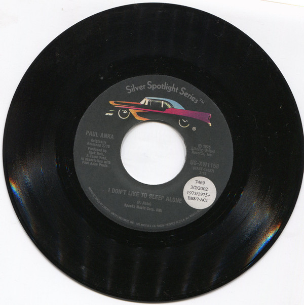 Paul Anka - I Don't Like To Sleep Alone / Times Of Your Life