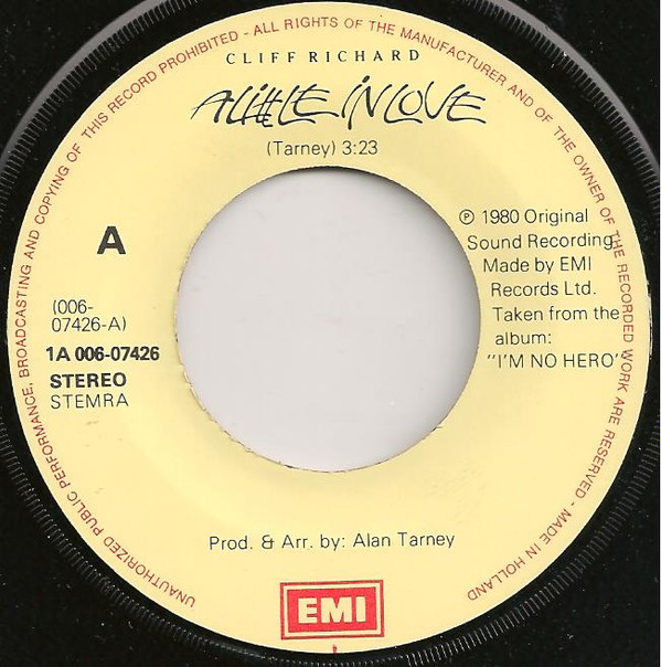 Cliff Richard - A Little In Love