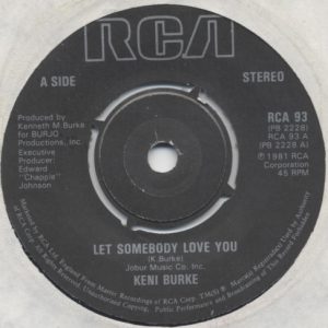 Keni Burke - Let Somebody Love You