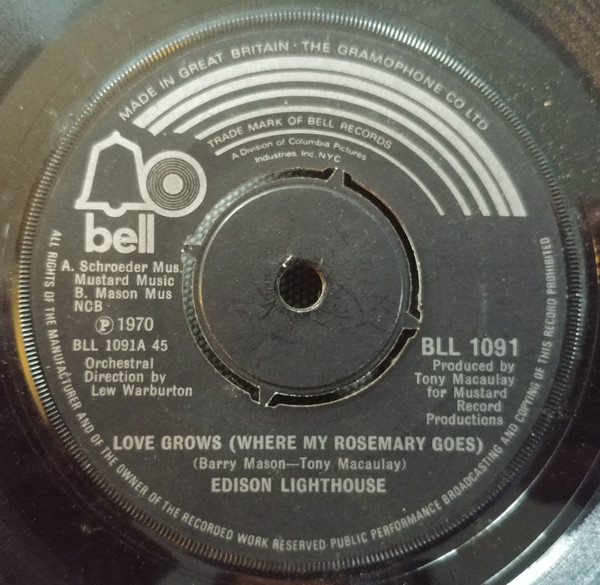 Edison Lighthouse - Love Grows (Where My Rosemary Goes)