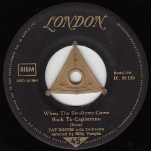 Pat Boone - When The Swallows Come Back To Capistrano / April Love