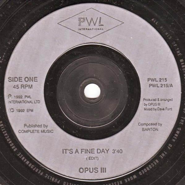 Opus III - It's A Fine Day