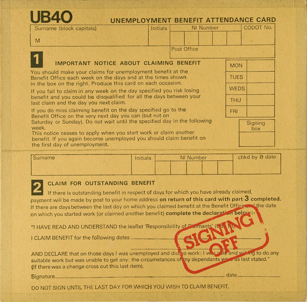 UB40 – Signing Off (1980) – Hoes