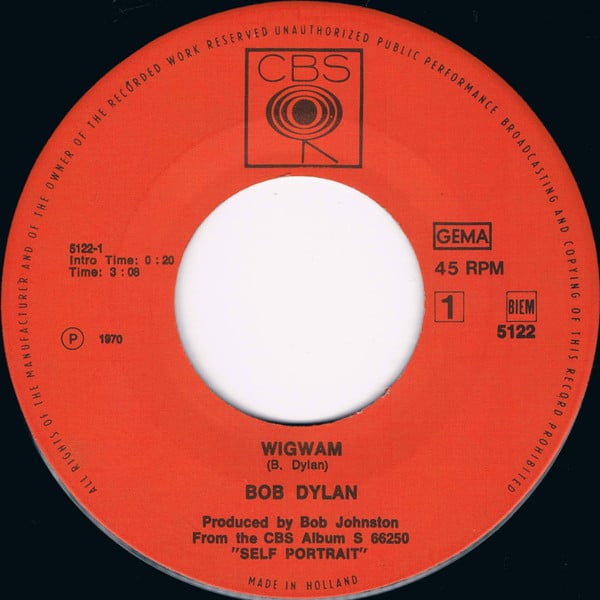 Bob Dylan - Wigwam