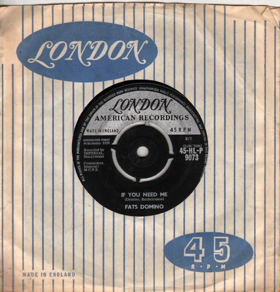 Fats Domino – If You Need Me (1959) – Hoes