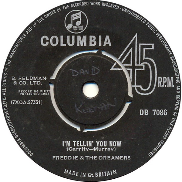 Freddie & The Dreamers – I'm Tellin' You Now (1963) – Hoes