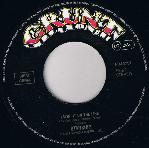 Starship (2) – Nothing's Gonna Stop Us Now (1987) – Foto 1