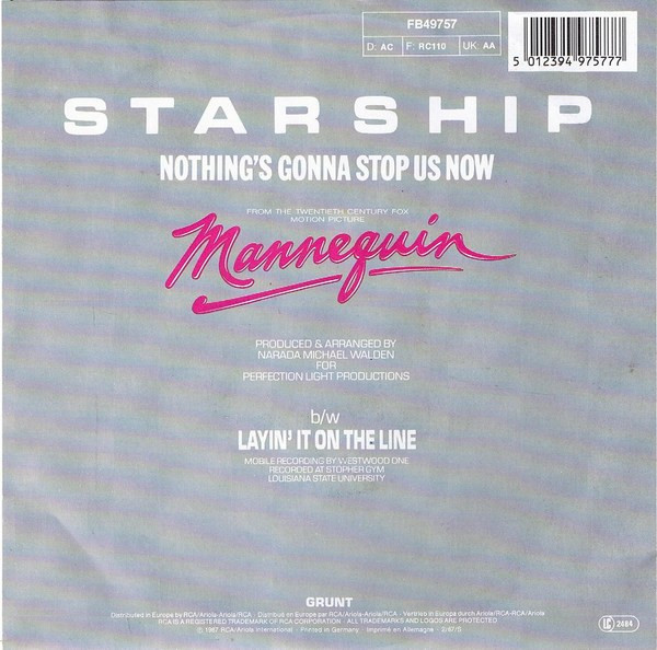 Starship (2) – Nothing's Gonna Stop Us Now (1987) – Foto 3