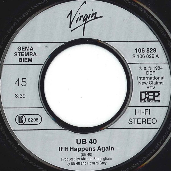 UB40 – If It Happens Again (1984) – Foto 2