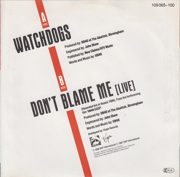 UB40 – Watchdogs (1987) – Foto 3