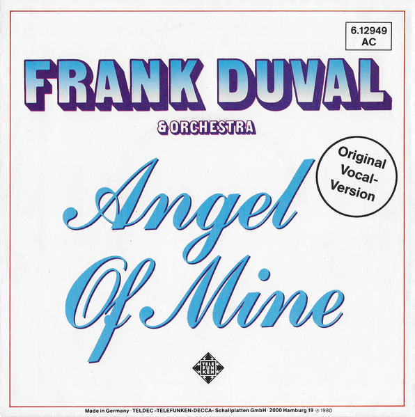 Frank Duval & Orchestra – Angel Of Mine (1980) – Hoes