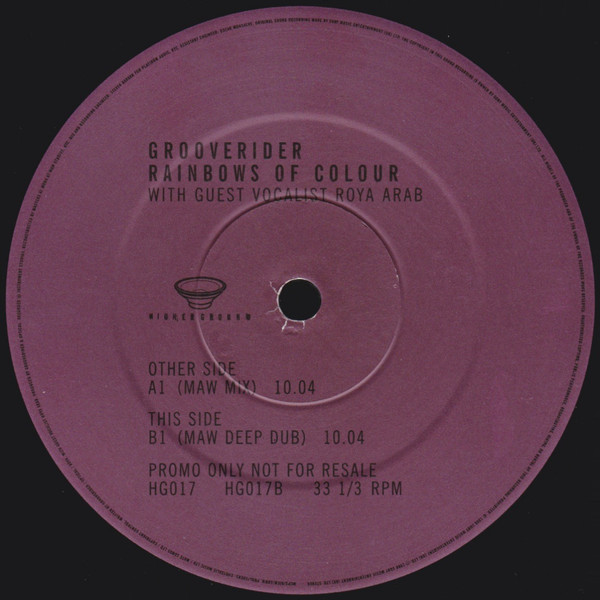 Grooverider – Rainbows Of Colour (Remixes By Masters At Work) (1998) – Hoes